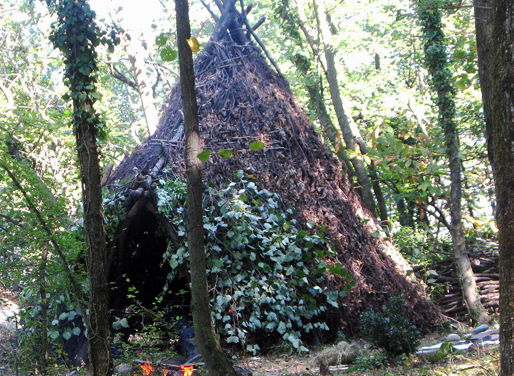 Ricostruzione di una capanna preistorica